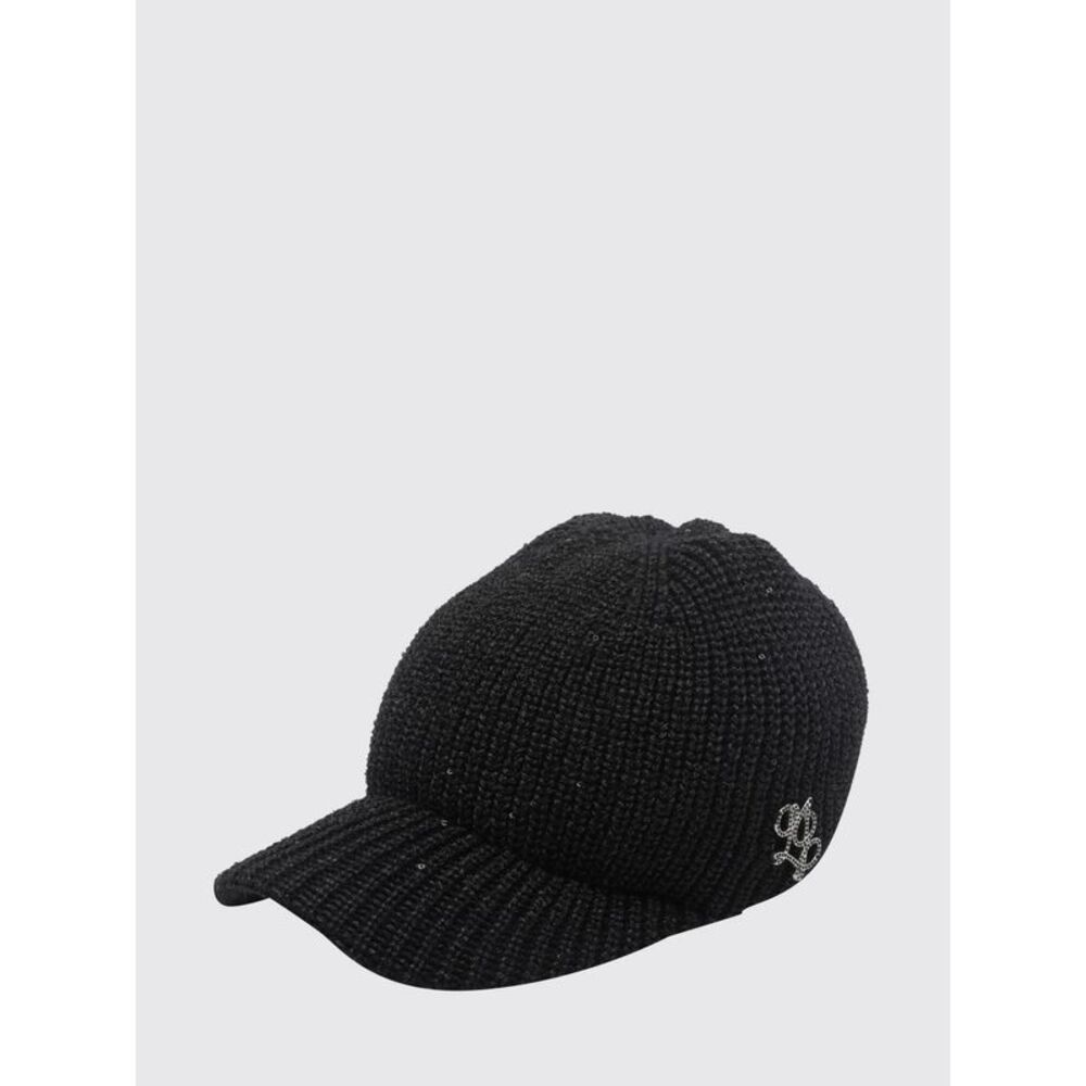 Liu Jo Women Liu Jo Ribbed-Knit Baseball Cap With Metal Logo